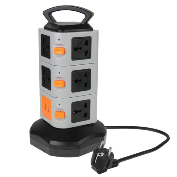 HAWEEL Power Socket 3 Layers 11 Regulations Socket USB Ports Smart Power Outlet