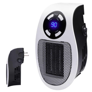 600W Portable Ceramic Mini Space Air Heater Plug-in Wall-Outlet For Office House Space Heater