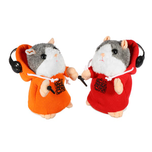 Cute Speak Talking Plush Hamster Mimic Repeat Recording Electric Animal Kids Toy