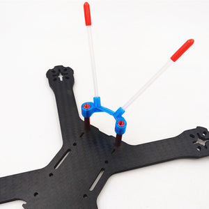 Realacc 15.5*39*16.5mm TPU SMA Mount/RX Antenna Fixing Seat for 31mm Spaced Frames Red/Blue