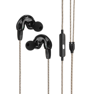 QKZ KD9 Four Unit Coil Iron Earphone HIFI In Ear Earbuds Mega Bass Denoise Headset with Mic