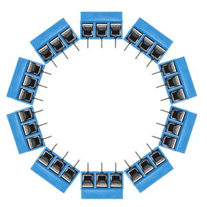 10pcs 5mm KF-301 3 Pin PCB Mount Block Screw Terminal NF Connector
