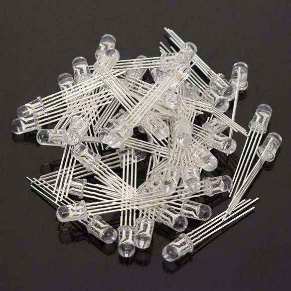 250pcs LED RGB Common Cathode 4-Pin F5 5MM Diode