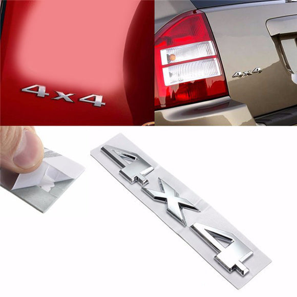 Car 3D New 4 X 4 Sticker Chrome Logo Decal Emblem for JEEP Dodge ABS