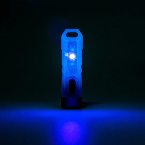 Rovyvon Aurora A7 550lm USB Rechargeable White+UV EDC Flashlight Min LED Keychain Light