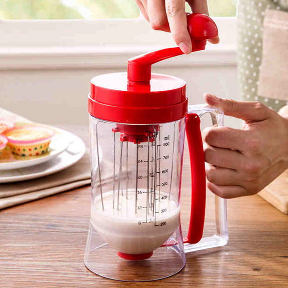 Manual Pan Cake Batter Dispenser Cup Cake Baking Essentials Cake Batter Kitchen Tools