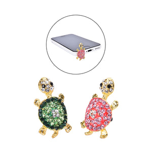 3.5mm Cute Turtle Shape Design Mobile Phone Ear Cap Dust Plug For iPhone 6 Samsung S8 Xiaomi 6