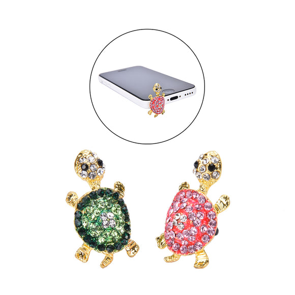 3.5mm Cute Turtle Shape Design Mobile Phone Ear Cap Dust Plug For iPhone 6 Samsung S8 Xiaomi 6