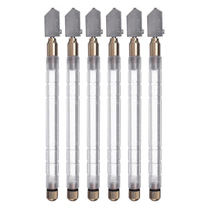 6Pcs TOYO Glass Cutter TC-17 Plastic Handle Straight Cutting Tool Self-oiling