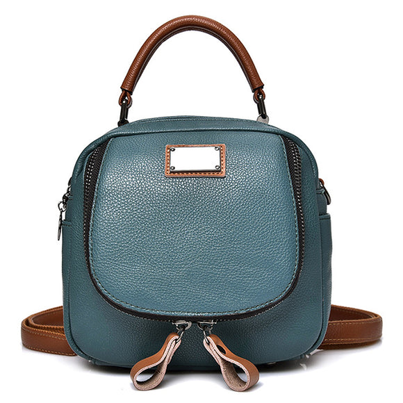 Women Genuine Leather Handbags Multifunction Travel Backpacks Large Capacity Shoulder Bags