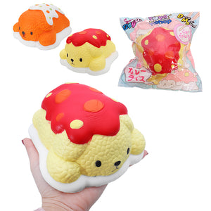 Squishy Cartoon Spot Puppy Rice Sushi Dog Original Slow Rising Toy With Packaging Gift Decor Toy