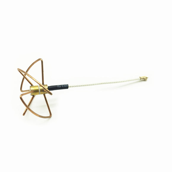 HGLRC 5.8G 2.0dBi-2.5dBi Omnidirectional RHCP 4 Leaf Clover FPV Antenna IPX to Pigtail 6.5cm