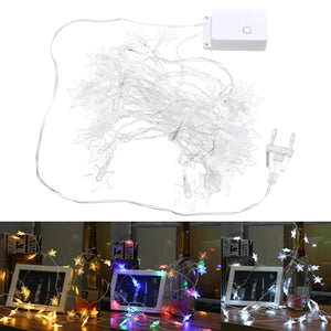 5M 40LEDs Plug-In Colorful Warm White Pure White Star Fairy String Light for Christmas Party AC220V