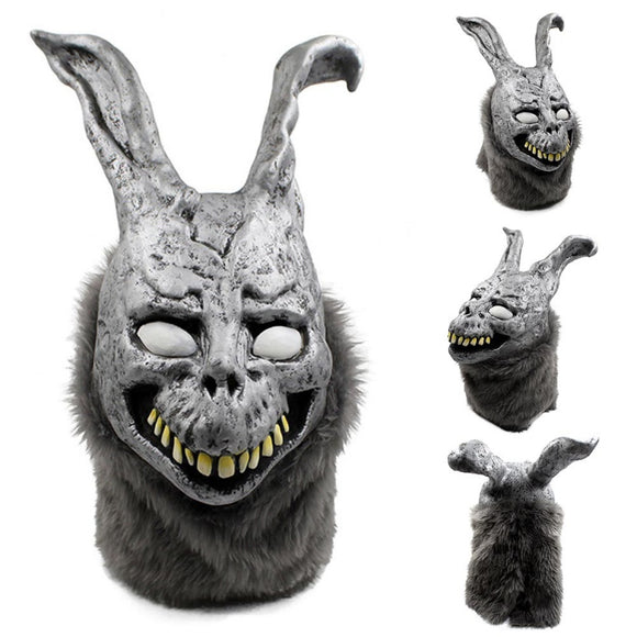 Hunting Latex Scary Rabbit  Animals Mask Full Face Cosplay Horror For Halloween Terror