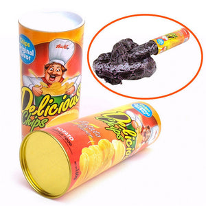 Tricky Potato Chips Bouncing Snake Funny Toy Fool's Day Gifts For Men women friends