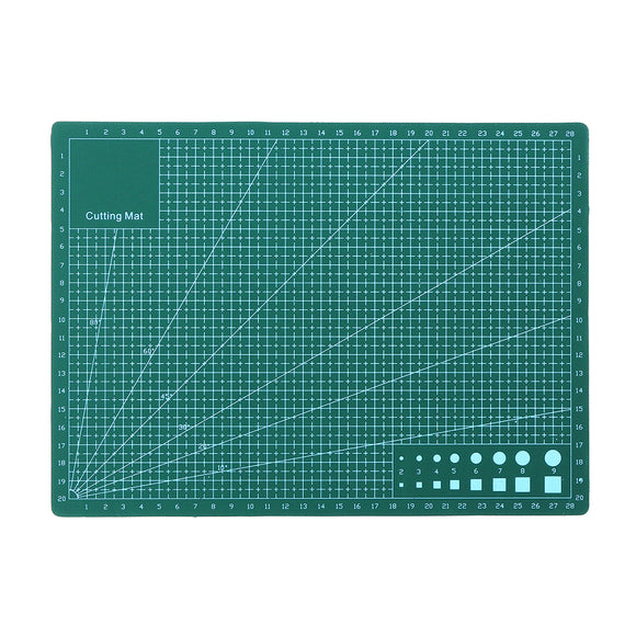 Drillpro 220mm x 300mm A4 Non Slip Cutting Mat Double-Sided Self Healing Rotary Cutting Mat Board