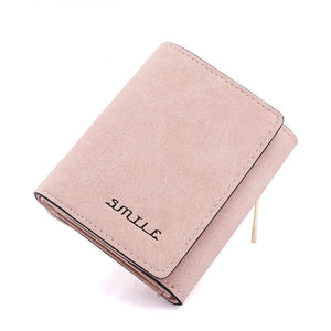 Women Short PU Leather Wallet Card Holder Purse