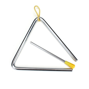 Baby Kids Children 6 Inch Triangle Rhythm Band Toy Musical Instrument Educational Tool