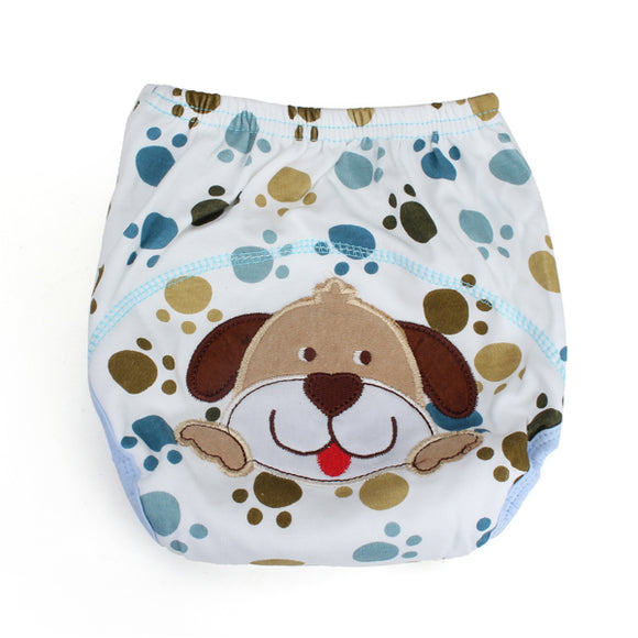 Baby Infant Toddler Cartoon Printed Soft Diaper Cloth Reusable Cover Underwear