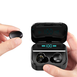 TWS True Wireless bluetooth 5.0 Earbuds Smart Touch 2200mAh Power Bank Stereo Sports Earphone with Mic