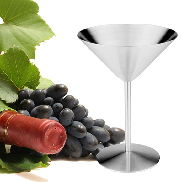 220ML Stainless Steel Cocktail Martini Glass Cup