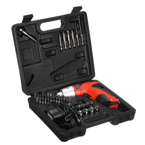 Raitool 45 in 1 LED Electric Screwdriver Cordless Power Drill Set Electric Drill Driver Tool EU