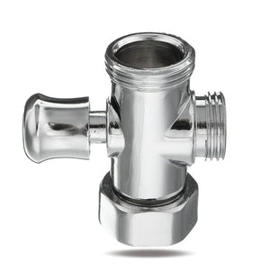 Zinc Plated Chrome Three Way T-adapter Shower Head Diverter Valve