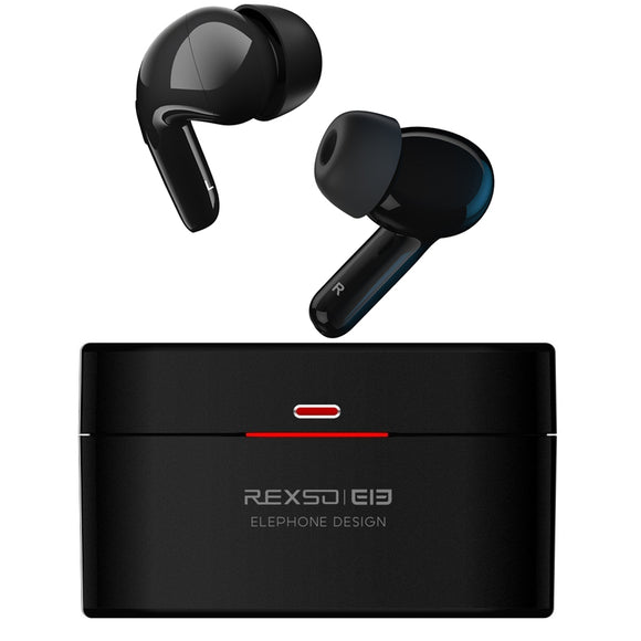 Elephone Elepods X TWS Earbuds bluetooth 5.0 Earphone ANC Active Noise Canceling 4 Mic HD Call Low Latency Headphones Gaming Headset