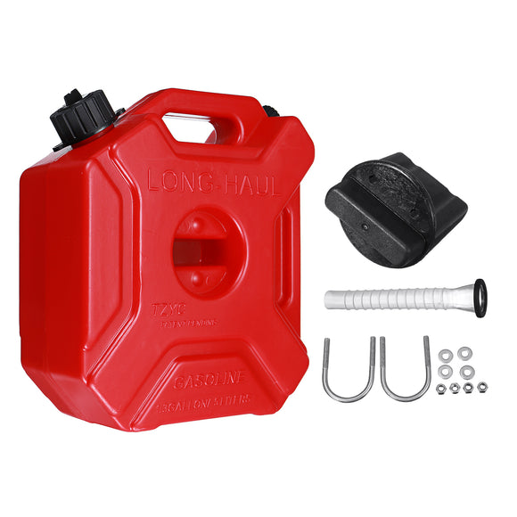 5L Fuel Tank Portable Jerry Can Gas Petrol With Bracket Lock For ATV UTV Motorcycle Car Gokart