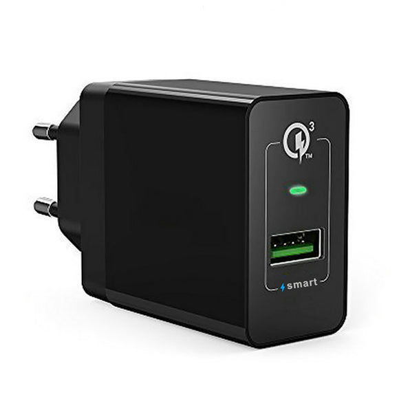 Bakeey QC 3.0/2.0 Fast Travel Wall Charger EU Plug For iPhone X 8Plus Oneplus5 Xiaomi Mi6 MI A1 S8