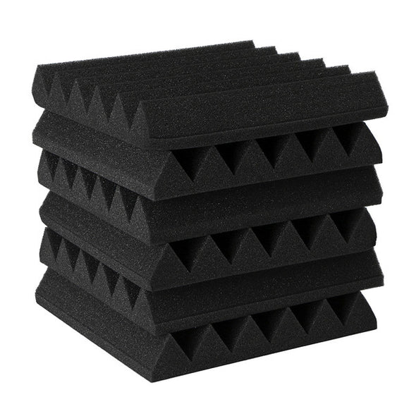 6Pcs 30030050mm Triangle Insulation Reduce Noise Sponge Foam Cotton