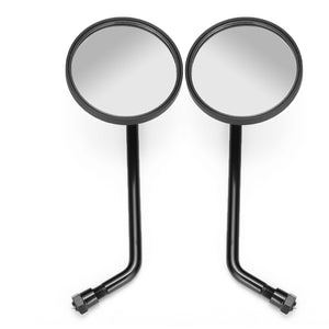 Retro Black Round Motorcycle Mirrors for Harley Davidson Sportster Ryca Motors