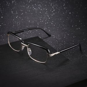 SHUAIDI Anti-fatigue Reading Glasses Black Frame Retro Presbyopic Eyeglass 8828