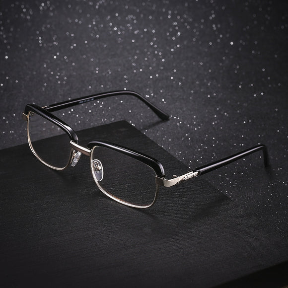 SHUAIDI Anti-fatigue Reading Glasses Black Frame Retro Presbyopic Eyeglass 8828