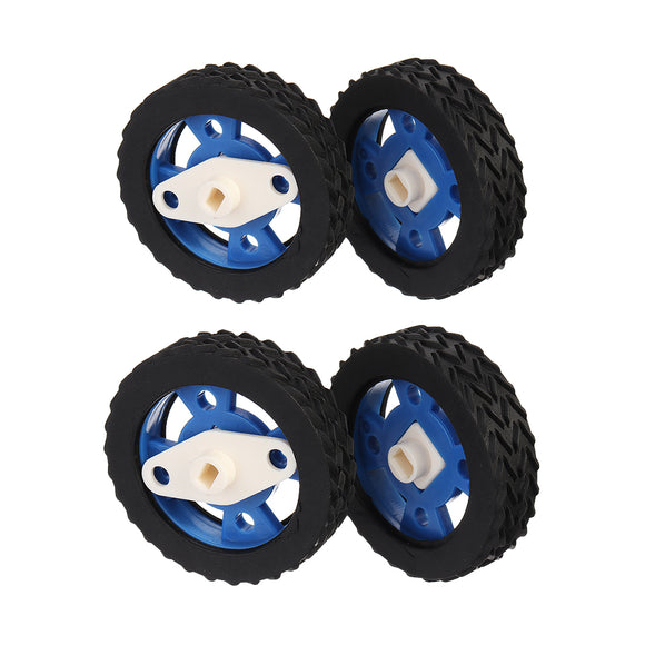 4Pcs/Pack 47mm Rubber Wheels for Stepper Motors/DC Motors/Arduino Smart Robot Car