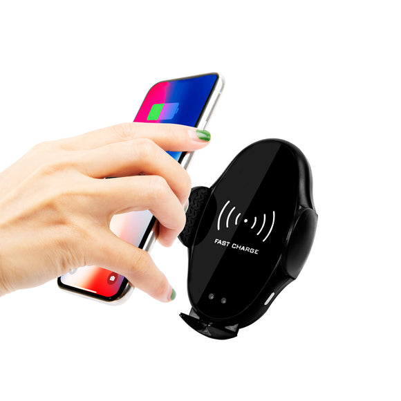 QI 10W Wireless Direct Charger Air Outlet Smartphone without Wobble Noisy Car Phone Holder