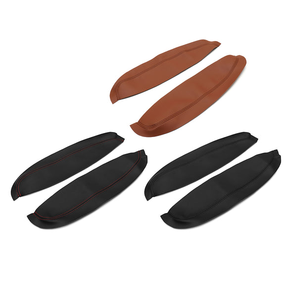 4Pcs PU Leather Car Door Arm Rest Surface Covers Trim Cushion for Nissan QASHQAI J10 2007-15