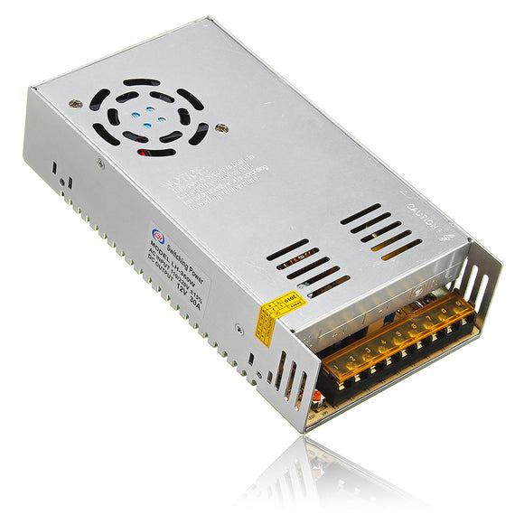 AC110V-220V to DC12V 30A 360W Switching Power Supply Driver Transformer for LED Strip Light