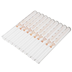 10Pcs/Set Glass Clear Graduated Test Tube Measuring Calibration Tube 5/10/20/25/50mL for Lab Experiment