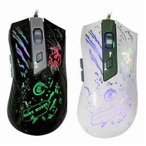 A905 6 Buttons 3200DPI 7 Colors LED Backlight USB2.0 Gaming Wired Optical Mouse