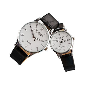 LNGJINES 7816 PU Leather Band Analog Quartz Watch