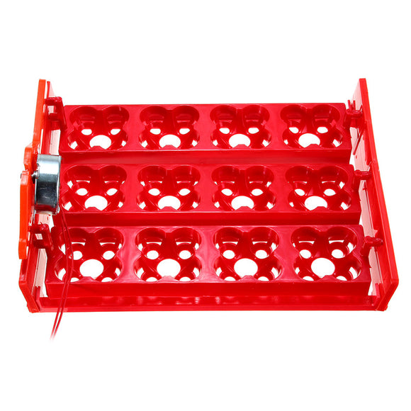 12 Position 220v Motor Automatic Turner Tray for Chicken Quail Poultry Egg