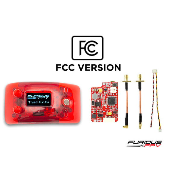 FuriousFPV 2.4Ghz FCC Combo TrueD-X +VTX Long Range 2.4G Clarity Redefined Diversity Receiver for Fatshark HDO Dominator V1 V2 V3 FPV Goggles