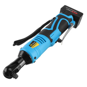 42V3/8 Cordless Electric Ratchet Wrench Tool Kit 90N.m 90 Right Angle Electric Wrench"