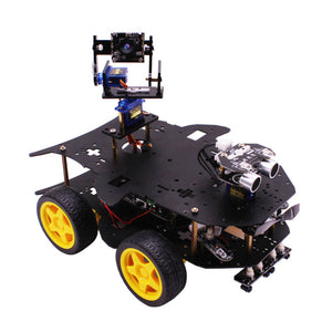 4WD Raspberry Pi Wireless WIFI Video Smart Robot Car Kit Support Programming/bluetooth 4.0