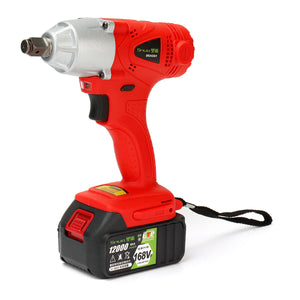 168VF 1/2 320N.M Electric Cordless Impact Wrench With 12000mAh Li-ion"