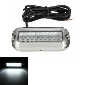 3.5inch White 27 LED Marine Stainless Steel Under Water Pontoon Waterproof Boat Transom Light