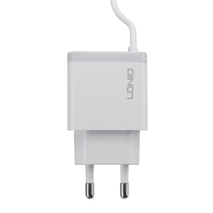 LDNIO 3.1A 15.5W Micro USB Dual USB Charger EU Adapter for Nokia X6 Xiaomi Mi A2 Pocophone F1