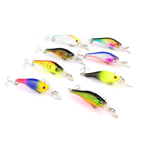 Proberos 1PCS 6.3CM 3.99G Colorful Fishing Lures ABS Crank Hard Baits