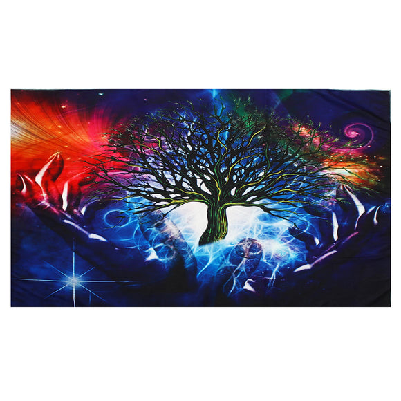 Psychedelic Tree Tapestry Print Wall Hanging Blanket Home Room Decor Bedspread